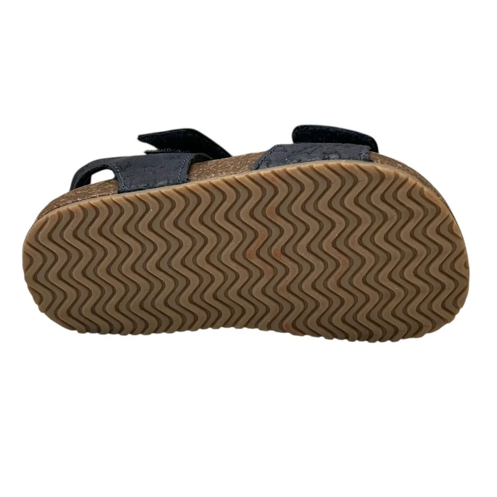 Carter's Toddler‎ Boys Slip-on Sandals Sz 10 Navy Blue Adjustable Straps Comfort